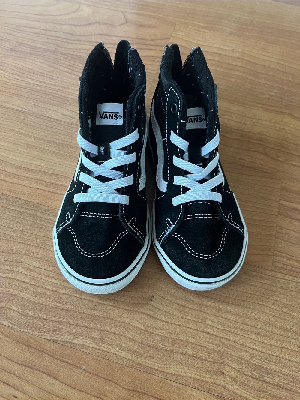 Vans Kids Black & White High-Top Sneakers